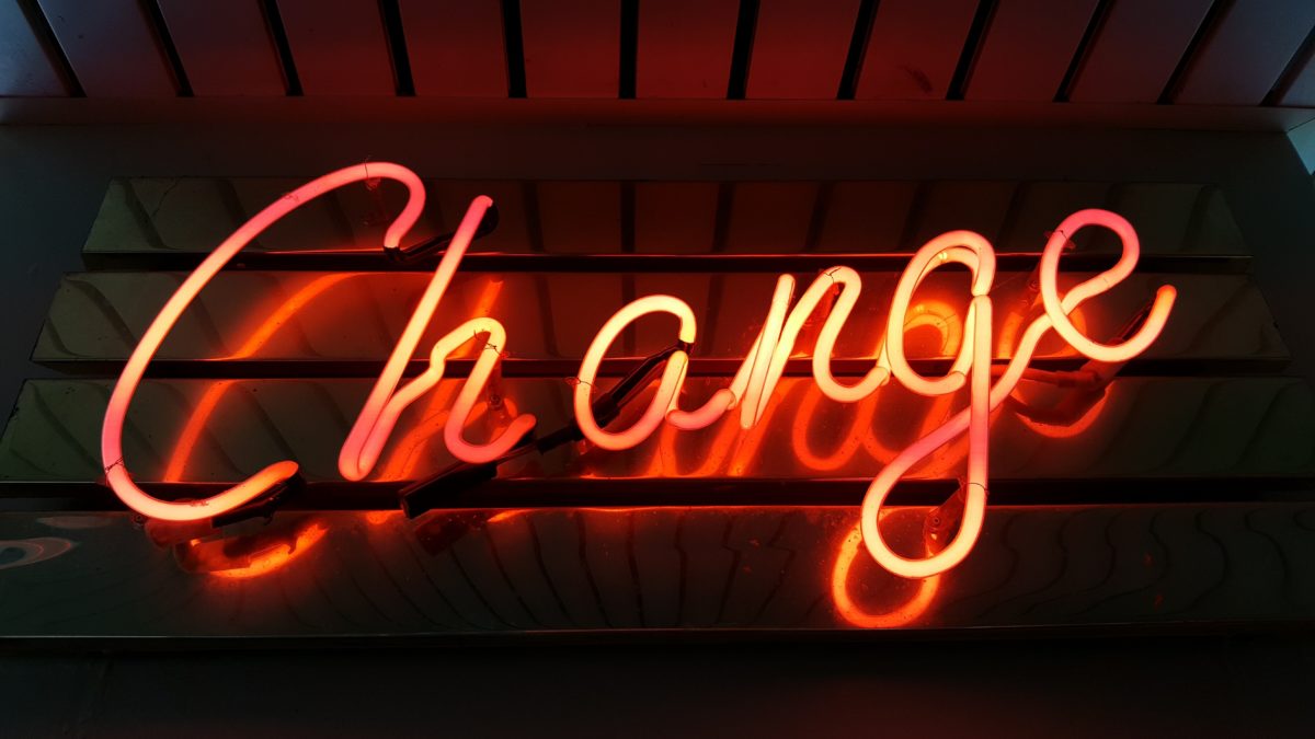 Chance sign in neon orange